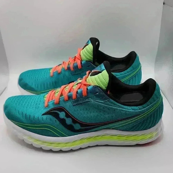 Saucony Womens Kinvara 11 S20551-10 Athletic Running Shoes Blue Green Size 9 - Picture 4 of 12